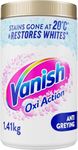 Vanish Gold Oxi Action Stain Remover & Whitening Booster Powder For Whites 1.41Kg, Back to School, Removes School Stains Even at 20°C, Restores Whiteness of Greyed Fabrics, Safe on School Uniforms