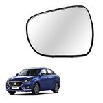 STYCARO -Side View Mirror Glass Plate compatible with Auto Fold Side Mirror Assembly 2017-2023 New Swift Dzire Model (LEFT PASSENGER SIDE)