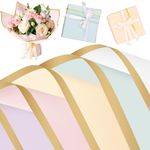 25 Sheets Flower Wrapping Paper, 5 Color Bouquet Wrapping Paper Waterproof Flower Wrap Florist Paper for Wedding Birthday Anniversary Party Gift Wrap DIY, 58cm