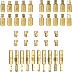 Carburetor Main Jet Slow Pilot Jet Kit Suitable for PWK Keihin OKO CVK Crab,for Mikuni VM22 VM24 VM26 125cc 150cc 200cc 250cc for Mini Bike Dirt Bike Pit Bike ATV(40PCS)