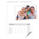 A4 or A3 DIY Blank Calendar, Stick Photos, Colour or Draw (Design 1, A4)