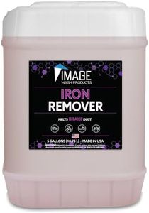 Image Wash Products Iron Remover - 5 Gallon - for Industrial Fallout, Brake Dust, and Iron Stains - Safe for All Surfaces Including Homes and Cars/ Trucks - Remove Orange Stains Fast & Easy with No Scrubbing