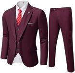 MY'S Men?s 3 Piece Slim Fit Suit Se