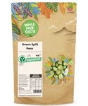 Wholefood Earth Green Split Peas 1 kg | GMO Free | Natural | High Fibre | High Protein