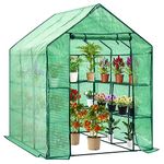 D4P Display4top Greenhouse Grow House with 8 Shelves,143 x 216 x 195 cm