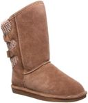 BEARPAW Womens Boshie Wide Boot, Hickory, Size 9 Wide