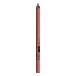 NYX PROFESSIONAL MAKEUP, Line Loud, Waterproof Lip Pencil, Infused with Vitamin E, Vegan Formula - AMBITION STATEMENT (Warm Peach Brown)