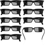 Pack of 10 Agent Glasses Black Rear