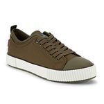 Levi's Mens 521 Crt Lo PL CVS Canvas Sneaker Shoe, Olive/Black, 10