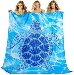 KUOGAS Serviette de Plage XXL 200x145 cm, Grande Serviette en Microfibre à SéChage Rapide, Serviette De Bain sans Sable, Couverture De Plage pour Femmes