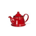 Abbott Collection Red Enamel Look Teapot