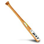 BodyRip Rounders Wooden Baseball Bat - Beginners, Lightweight, Composite Solid Wood, Slender Handle, Self-Defence Tool | 25" Bat Only