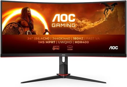 AOC 34" Curved Gaming Monitor – UltraWide QHD, 144Hz