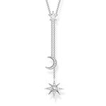 Thomas Sabo Women Necklace Star & Moon 925 Sterling Silver KE1900-051-14-L45v