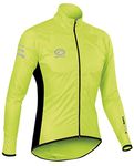 Optimum Men's Rain Jacket Nitebrite Hi Vis For Running Cycling Hiking Mountain Climbing, Waterproof - Green, X-Large