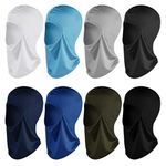 Topbuti 8 Pack Balaclava Full Face Mask Windproof Sun UV Protection Balaclava Face Cover for Women Man Outdoor Sports in Summer Winter Cold Hot Weather (8 Colors)