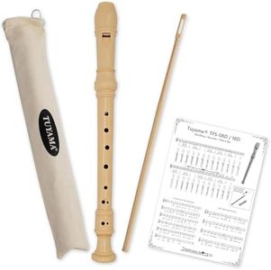 Tuyama® TFS-08D - Flauta Soprano (Digitación alemana) - con tabla de agarre y ejemplos de notas