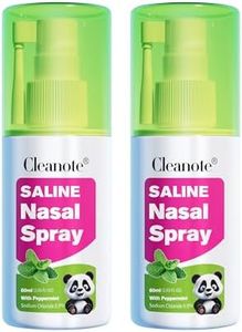 Cleanote Saline Nasal Spray for Children 3+, Soothe Nasal Mist with 360° Rotatable Nozzle and Fine Mist, Drug Free - 2.03 fl oz, 2 Pack，by MOMMED