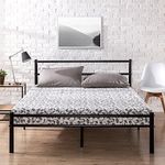 Zinus Full Bed Frame - Geraldine 12 inch Black Metal Platform Bed Frame with Headboard and Footboard - No Box Spring Needed, Under Bed Storage Space, Easy Assembly, Durable Steel Slat Support, Full