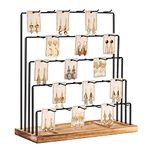 DGWJSU Earring Display Stands for Selling , Earring Rack Display Holder Stand, Jewelry Display for Selling Earring Cards, Bracelets, Hair Accessories, Rings, Necklaces 15"W x 6"D x 15.5"H ( 30 Hooks )