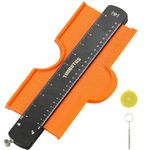 10 inch Contour Gauge Tool, Contour Super Duplicator with Lock, Contour Gauge Duplicator -Measuring Tools Shape Duplicator Woodworking Construction Tools