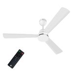 CG Eco 28 | 1200mm Ceiling Fan | BEE 5 Star | BLDC | High Air delivery | Wider Blades | High speed | Anti-rust | Upto 65% Energy Saving | with RF Remote | 2-Year Product Warranty - Matt White