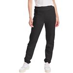 Hanes Women's Sweatpants, EcoSmart Sweatpants for Women, Best Sweatpants for Women, 30", Ebony, Large