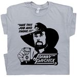 XXL - Johnny Paycheck T Shirt Vintage Country Music Tee Take This Job and Shove It Boars Nest Outlaw Country Concert Black