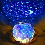 Star Night Light for Kids, Universe Night Light Projection Lamp, Romantic Star Sea Birthday New Projector Lamp for Bedroom - 3 Sets of Film