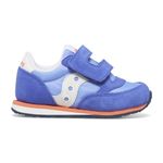 Saucony Originals Kids Girls Baby Jazz Sneaker, Blue/Coral, 7.5 M US