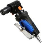 Le Lematec Pneumatic Air Angle Die Grinder with Spindle Lock, 1/4" High Speed 18,000 RPM, Front Exhaust, Ideal for Automotive Detailing, Grinding, Deburring, and Polishing (LE-G1343L)