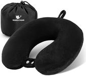 urnexttour Neck Pillow Airplane, Kids Travel Pillow Memory Foam, Soft & Support Travel Neck Pillow for Travelling Sleeping Plane Car Train and Home Use, Black