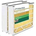 FilterBuy 16x25x3 Air Bear Trion 229990-101 Compatible Pleated AC Furnace Air Filters (MERV 11, AFB Gold). 2 Pack.