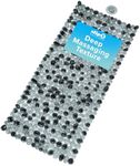 SlipX Solutions Extra Long Deep Foot Massager Bath Tub & Shower Mat 38x17 | Non-Slip, 188 Suction Cups | Feels Great on Tired Feet, Looks Like River Rock | Machine Washable, Dark Gray Pebbles