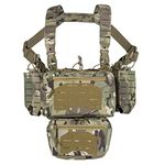 YAKEDA Tactical Chest Mini Rig 1000D Laser-Cut Multifunctional Adjustable Tactical Outdoor Vest with Mag Pouches (CP)