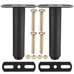 Bed Legs, 2 Pcs Bed Support Legs, Adjustable Legs for Bed Support Feet, Furniture Support Legs, Heavy Duty Bed Center Frame Slat Support Legs for Cabinet Sofa Bed Frame Replacement Parts 7 -11"