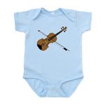 CafePress Fiddle Or Violin? Infant Bodysuit - Cute Infant Bodysuit Baby Romper