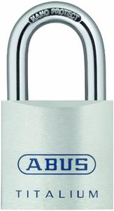 ABUS 80TI/50 KD Titalium Aluminum Alloy Padlock Keyed Different