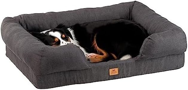 Ferplast Cama ortopédica para Perros MEMOR-One L Memory Foam Espuma de Memoria, Retirable Funda Extraíble, Lavable