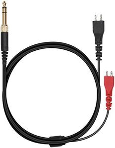 kwmobile Headphone Cable Compatible with Sennheiser HD25 / HD560 / HD540 / HD480 / HD430 / HD414 / HD250 - Replacement Cord for Headphones - Black