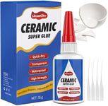 Ceramic Glue 35g - Ultra Strong, Waterproof, high Temperature Resistant, Food Grade Super Glue Adhesive for Porcelain, Pottery, Dishes, Tiles, DIY Crafts, and More