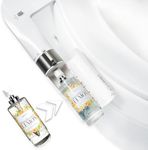 Cleandot Bidet Attachment for Toilet — Scented Bidet with Fragrance Spray Odor Eliminator, Precision Nozzle Adjustable Pressure, Non-Electric Cold Water Leak-Proof (Mediterranean Lemon, 1)