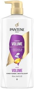 Pantene Conditioner for Fine Hair, Volume & Body, Safe for Color-Treated Hair, 476 mL
