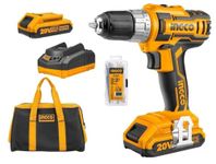 INGCO POWERTOOLS & HANDTOOLS Cordless Drill machine with 2 Pcs Battery