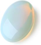 LAIDANLA Opal 2.4" Large Palm Stone Healing Crystals Natural Gemstones Calming Effects Energy Balancing Reiki Polished Worry Stone Cleansing Protection Anxiety Stress Relief Therapy 1PC