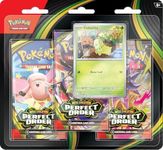 Pokemon TCG: Mega Evolutions - Perfect Order 3 Pack Blister (Chikorita)