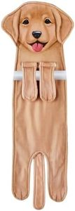 Collections Etc Adorable Dog-Shaped Hanging Kitchen Towel