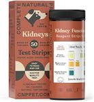 Complete Natural Products Kidney & Bladder Test Strips for Dogs, Cats, & Pets - 50 Count - 3 in 1 - Kidney & Bladder Test Strips for Pets