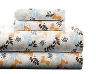 Pointehaven Heavy Weight Flannel Cotton Sheet Set, King, Winter Breeze