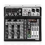 XTUGA KP4 4 Channel Audio Mixer, 16